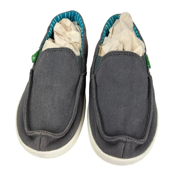Sanuk Sideline Boys Slip On Sidewalk Surfers Boys Size 1 NEW - Picture 2 of 8